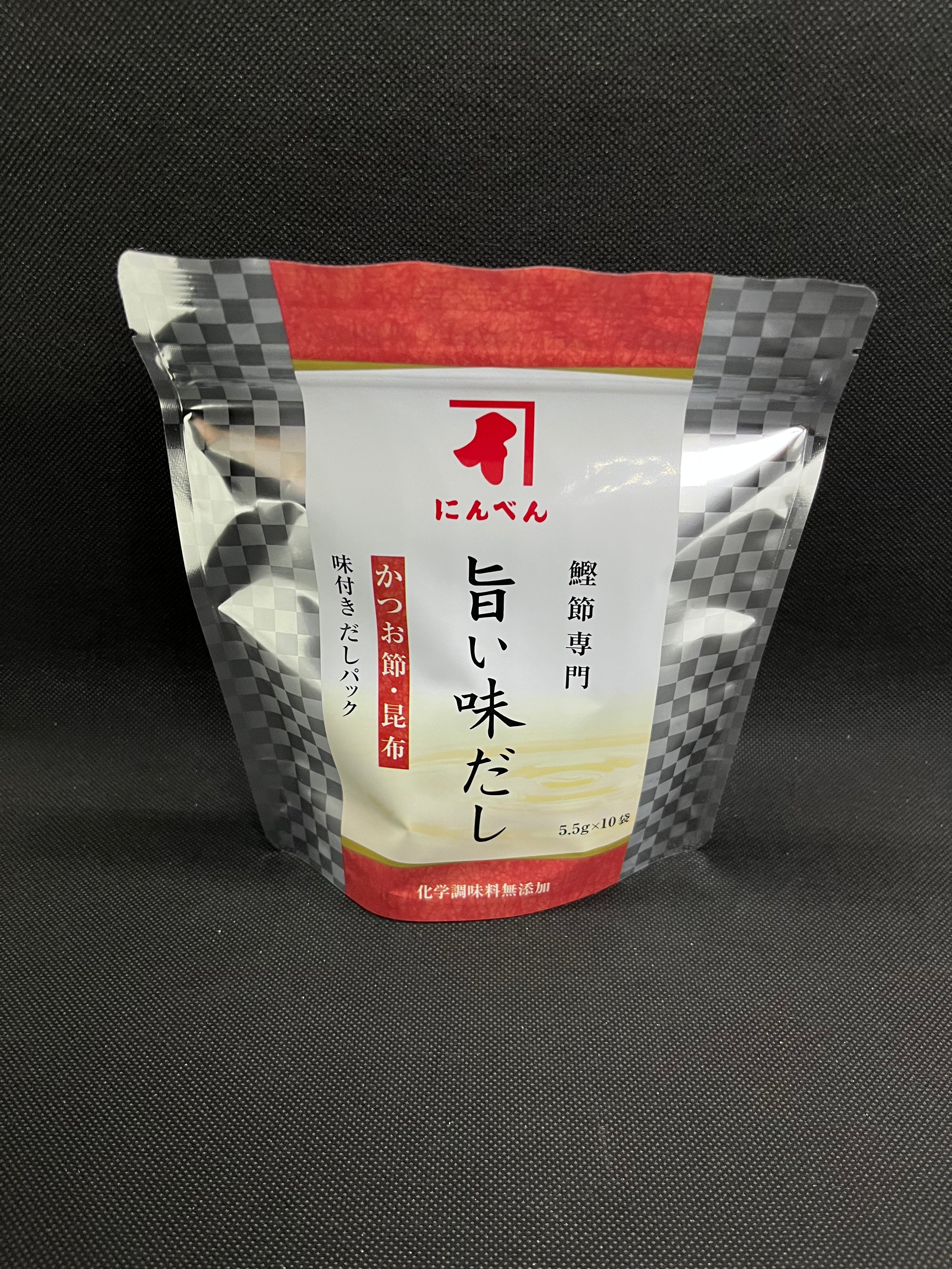 にんべん 旨い味だし かつお節・昆布 (5.5g x 10袋)