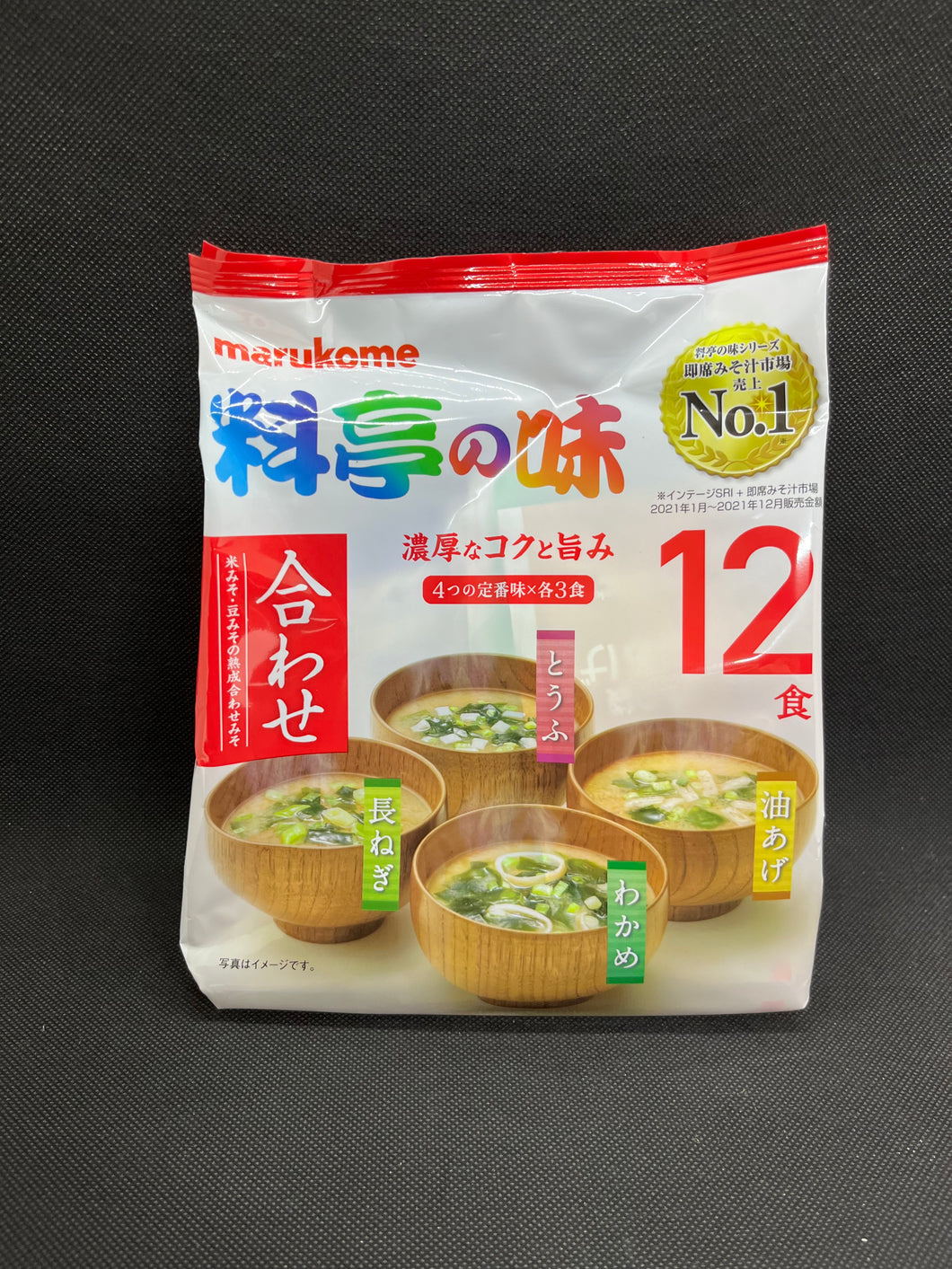 Marukome Ryotei no Aji Instant Miso soup (12 servings)