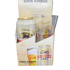 キリン一番搾り ビール (500ml) 3缶 + グラス